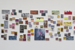 Betty Tompkins, WOMEN Words installation image