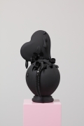 Black Heart, 2017, Stoneware, porcelain, glaze
