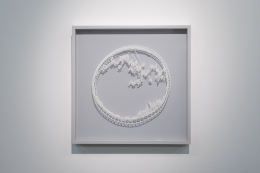 Ring - The Stargazer, 2015, Cut paper, Chinese xuan (rice) paper on silk