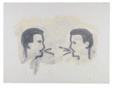 Vocabulary Lesson, 1981, Graphite and oil-based enamel on paper