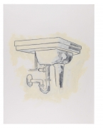 Sink, 1981, Graphite and oil-based enamel on paper