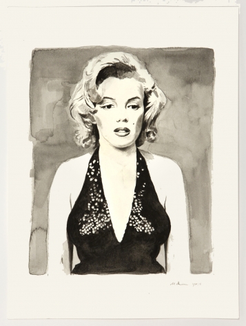Marilyn, 2014, Watercolor on paper