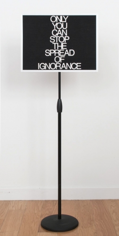 Maynard Monrow Untitled / Ignorance (Black/Grey), 2017