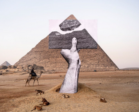 JR blows the top off Egypt’s Great Pyramid: first look at Cairo show of contemporary sculpture