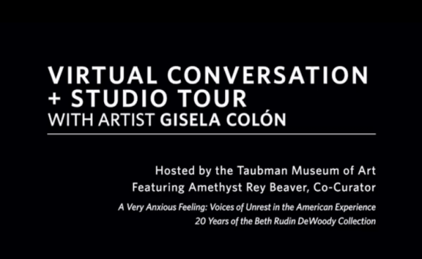 Virtual Conversation + Studio Tour with Artist Gisela Colón